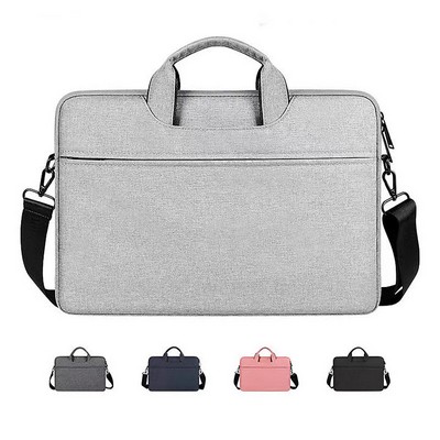 Inclined pocket Nylon Laptop Briefcase