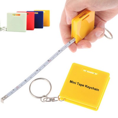 1M Mini Multifunctional Square Tape Keychain