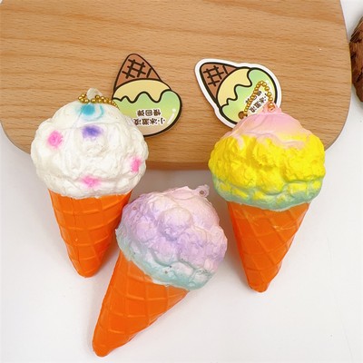 Ice Cream Stress Ball With Hang Tag