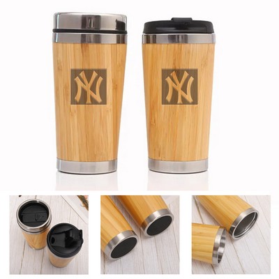 Bamboo Breeze 15 Oz. Tumbler With Plastic Lid