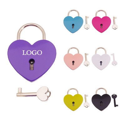 Mental Heart Shaped Padlock