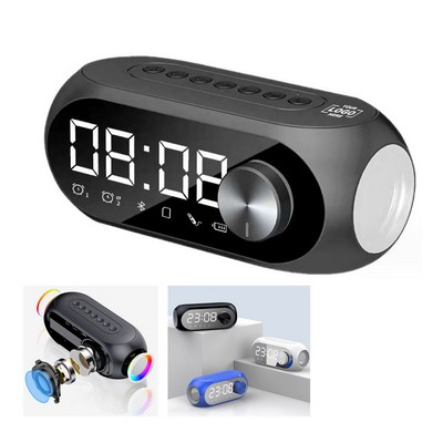 Multi-functional Alarm Clock Wireless Bluetooth Speaker