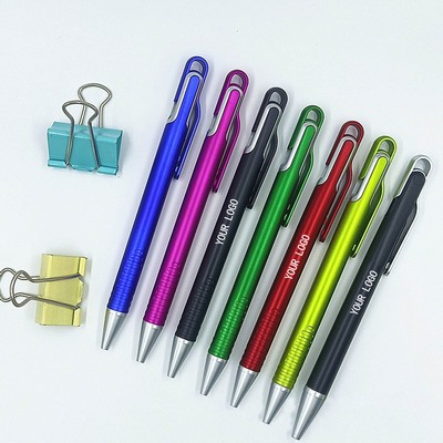 Promotional Custom Logo Plastic Ball Point Pen