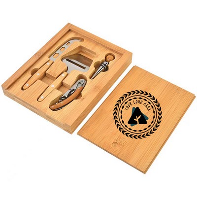 Wine Opener & Cheese Knife Kit