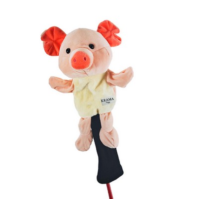 Golf Animal Plush Head Cover - Piggy