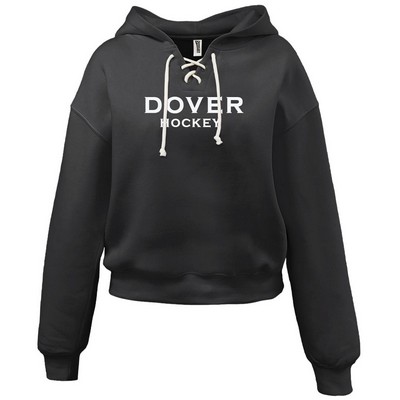 Womens Lace-Up Hoodie