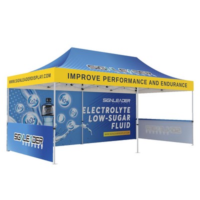 10' X 20' Custom Pop Up Tent Kit, Full & 2 Half Walls