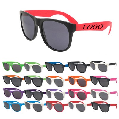 Two-Tone Ultraviolet Protected Sunglasses