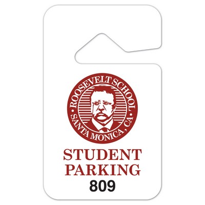 Rear View Mirror Parking Tag (2.875" x 4.75")