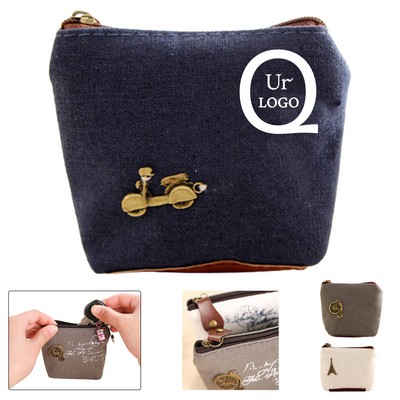 Canvas Change Purse