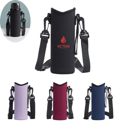 Adjustable Strap 50 Oz Water Bottle Carrier Sleeve