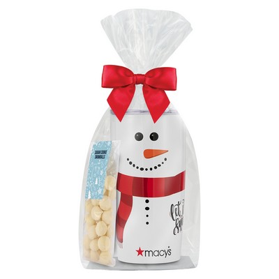 Promo Revolution - 20 Oz. Dual Wall Vacuum Sealed Tumbler Gift Set w/ Sugar Cookie Snowballs