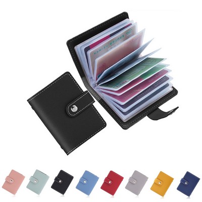 Credit Card Holder Wallet with 26 Card Sleeves