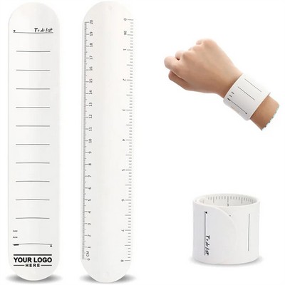 Silicone Memo Wristband Ruler- Wearable Tool for Measuring