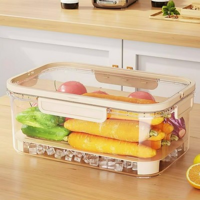 Plastic Refrigerator Fresh-Keeping Lunch Box