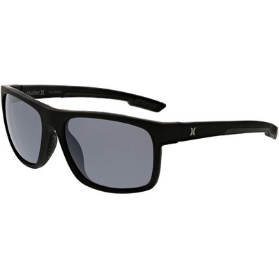 Hurley® Men's Matte Black Polarized Ventura Sunglasses