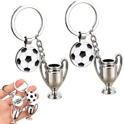 Football Trophy Keychain Gift