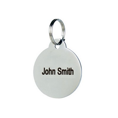 Metal Round Shape Pet ID Tags Dog And Cat Tag For Medium & Large Size Dogs and Cats