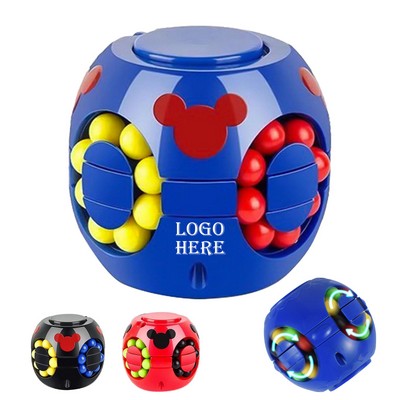 Rotating Magic Bean Cube Spinner Fidget Toy