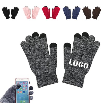 Winter Knit Touch Screen Gloves