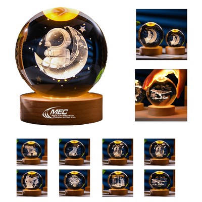 USB Crystal Ball Night Light