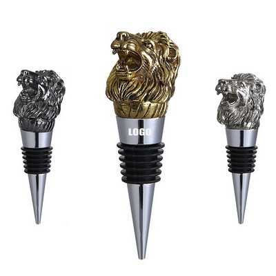 Alloy Lion Wine Stopper Cork