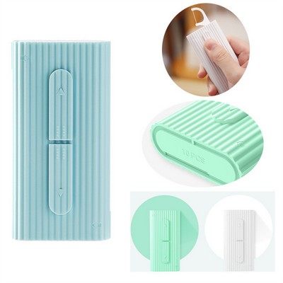 Portable Dental Floss Pick Dispenser Refillable Case