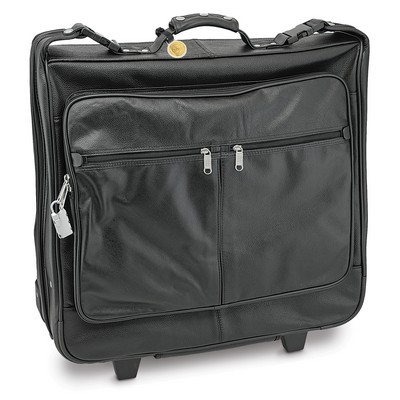 Leather Wheeled Garment Bag