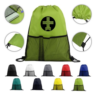 Half-Time Drawstring Mesh Backpack