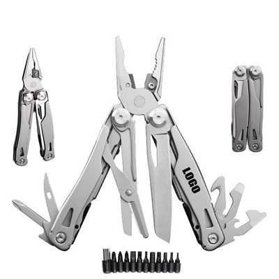 Sturdy Heavy-Duty Multi Pliers Tool Kit with Screwdriver Bits for Outdoor Adventures