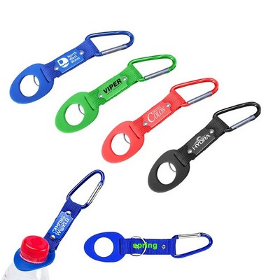 Drinking Water Bottle Hanger Lanyard Keychain Carabiner Bottle Holder