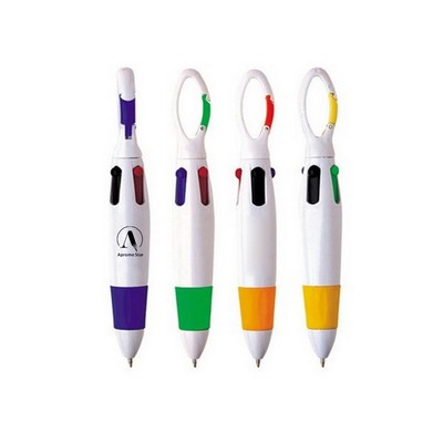 4 Color Pen w/Carabiner