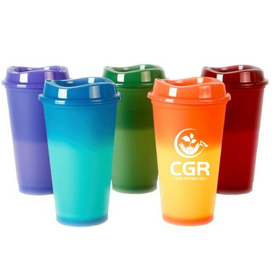 16oz Color Changing Coffee Cup with Lids