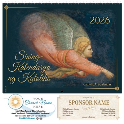 Traditional Catholic Art 2026 Calendar (Tagalog / English)