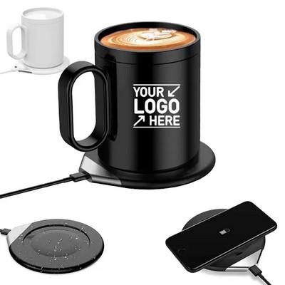 2-in-1 Coffee Mug Warmer & Wireless Charging Pad