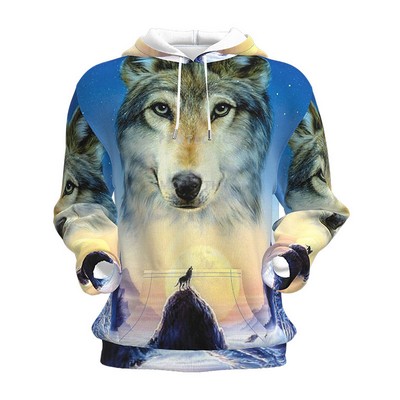 Custom Dye Sublimation Hoodie With Kangaroo Pocket