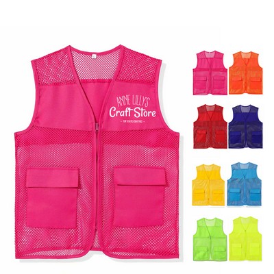 Mesh Volunteer Vest with Pockets