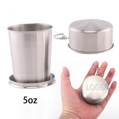 5oz 304 Stainless Steel Collapsible Cup