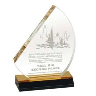 7.5" Sail Acrylic Award