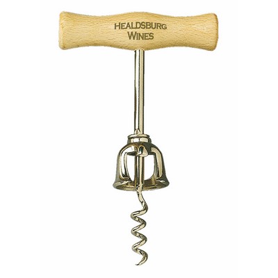 Power Corkscrew w/Beechwood Handle & Bell