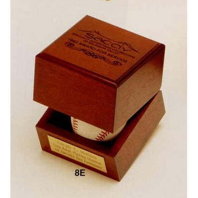 4-1/2"x4-1/2" Walnut Display Empty Boxes (8e)