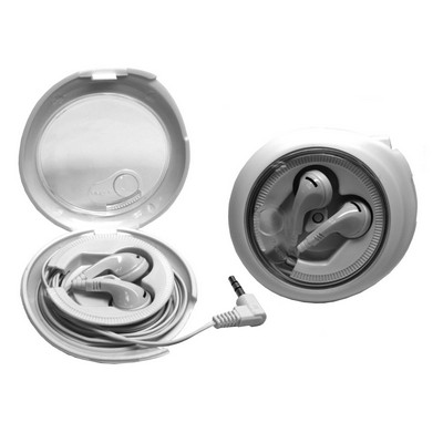 Earphones in Rotating Case