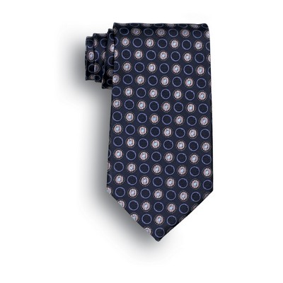 Discontinued - Navy Blue Ellison Bay Woven Silk Tie