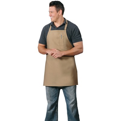 Pencil Pocket Bib Apron 28"L x 24"W Made in USA