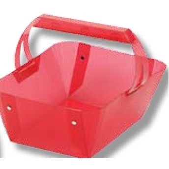 Tinted & Frosted Poly Basket (8"x5 1/2"x4")