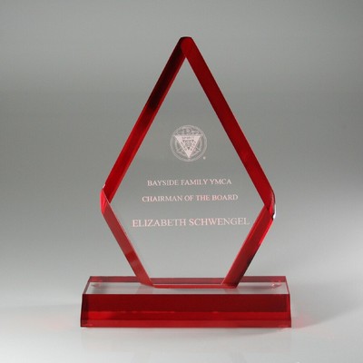 Beveled Arrow Award w/Lumiglaze Accent (6¼"x8¾")