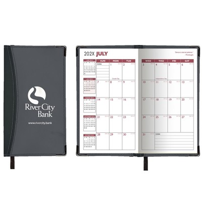 Academic Ascot 2 Tone Vinyl Soft Cover Planner (2 Color)