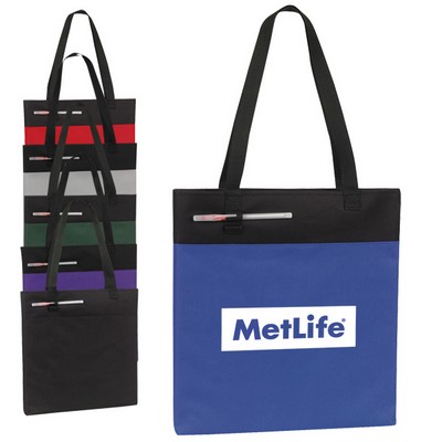 Event Tote Bag w/ 2 Exterior Pen Loops