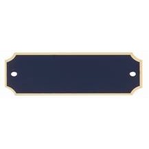 Blank Perpetual Plaque Plates with Gold Border (1" x 3-1/4")