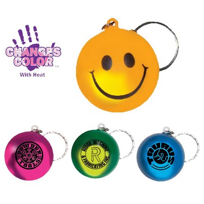 Mood Smiley Face Stress Keychain (Spot Color)